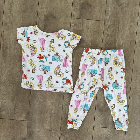 2T Disney princess pajama set toddler girl - Picture 6 of 7